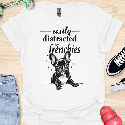 Easily distracted by frenchies - V14 - The Popup T-Shirt